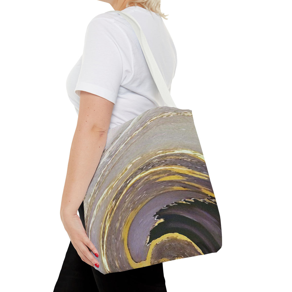 Marble Swirl Tote Bag (AOP)