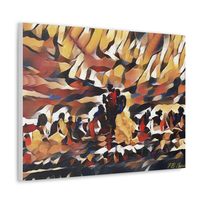 "Burnin' Rock Cafe" Canvas Gallery Wrap