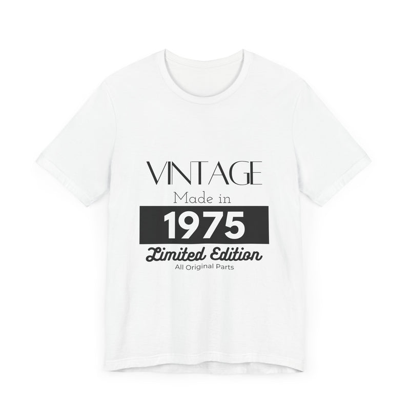 Personalized Custom Year "Vintage Limited Edition" Birthday Unisex Jersey Short Sleeve Tee