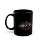 First Christmas as Grandpa Black Mug (11oz) | First Time Grandpa Christmas Gift