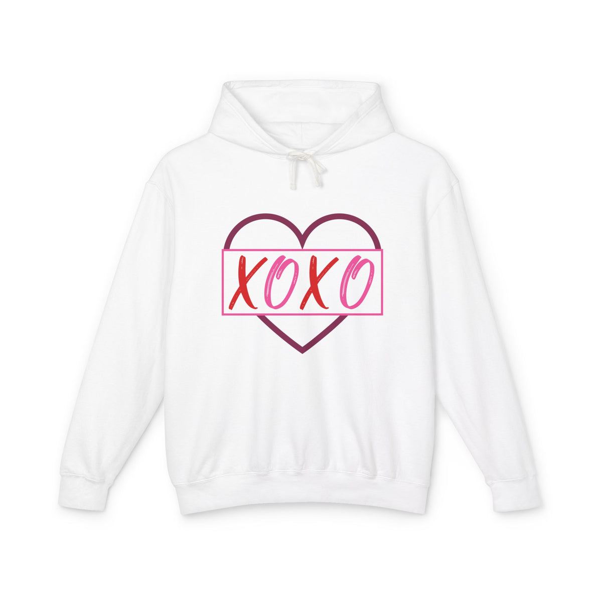XOXO Romantic Unisex Lightweight Hooded Sweatshirt
