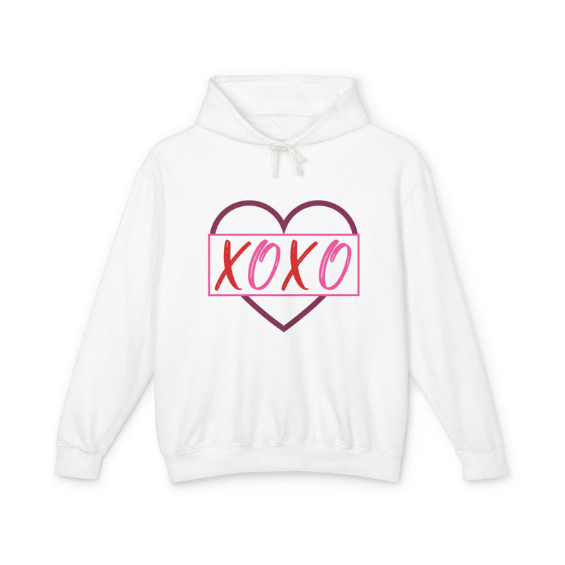 XOXO Romantic Unisex Lightweight Hooded Sweatshirt