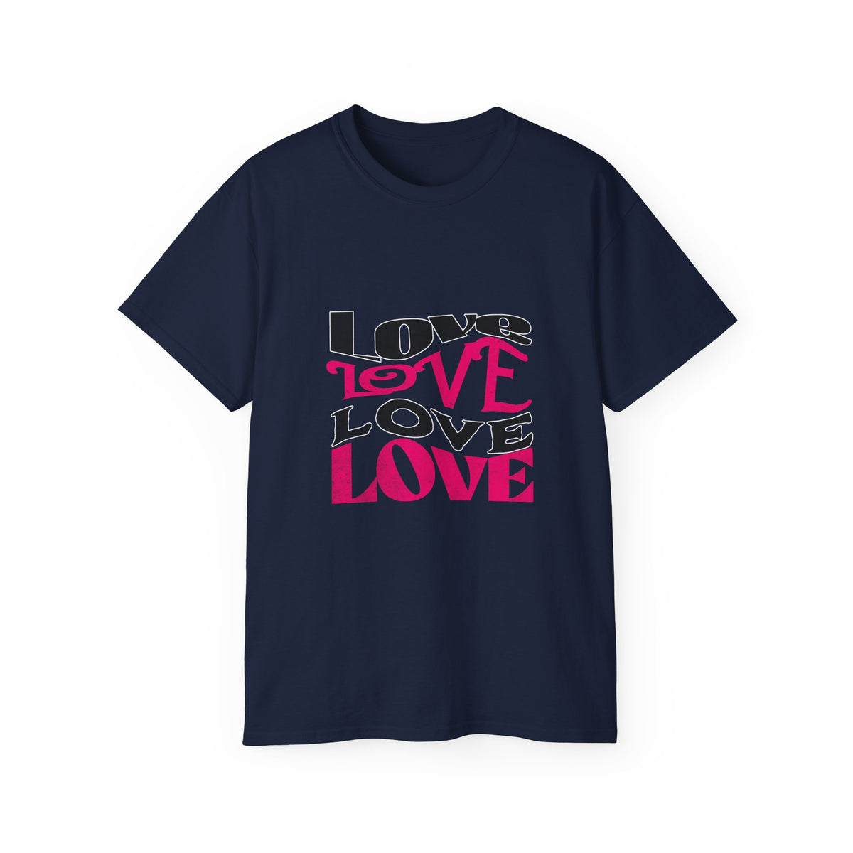 Love Typography T-Shirt - Romantic Unisex Ultra Cotton Tee