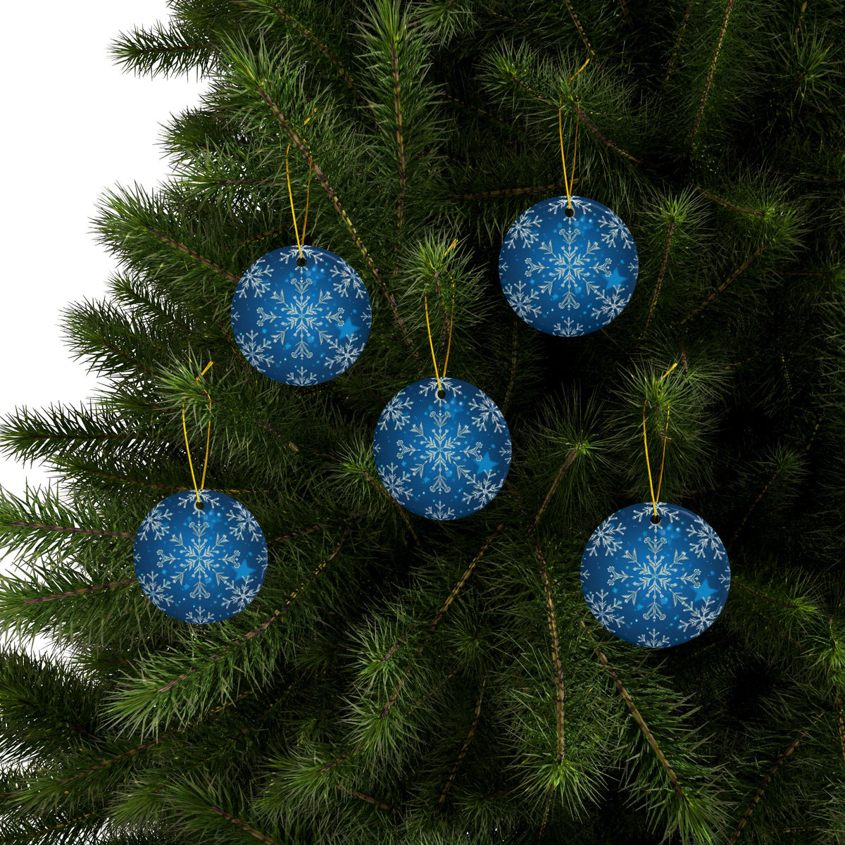 Ceramic Ornaments, 2-Side Print, (1pc, 3pcs, 5pcs, 10pcs)