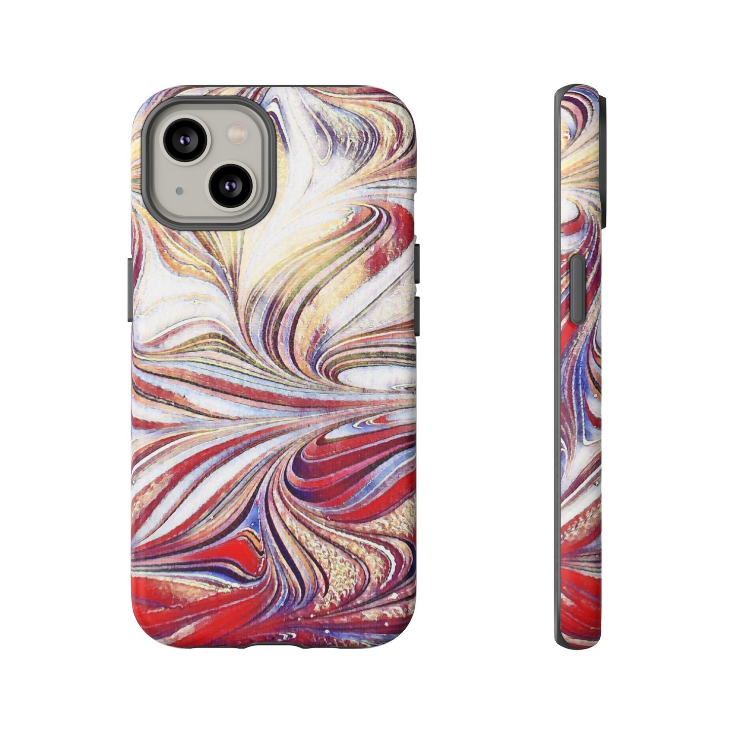 Abstract Acrylic Swirl Tough Cases