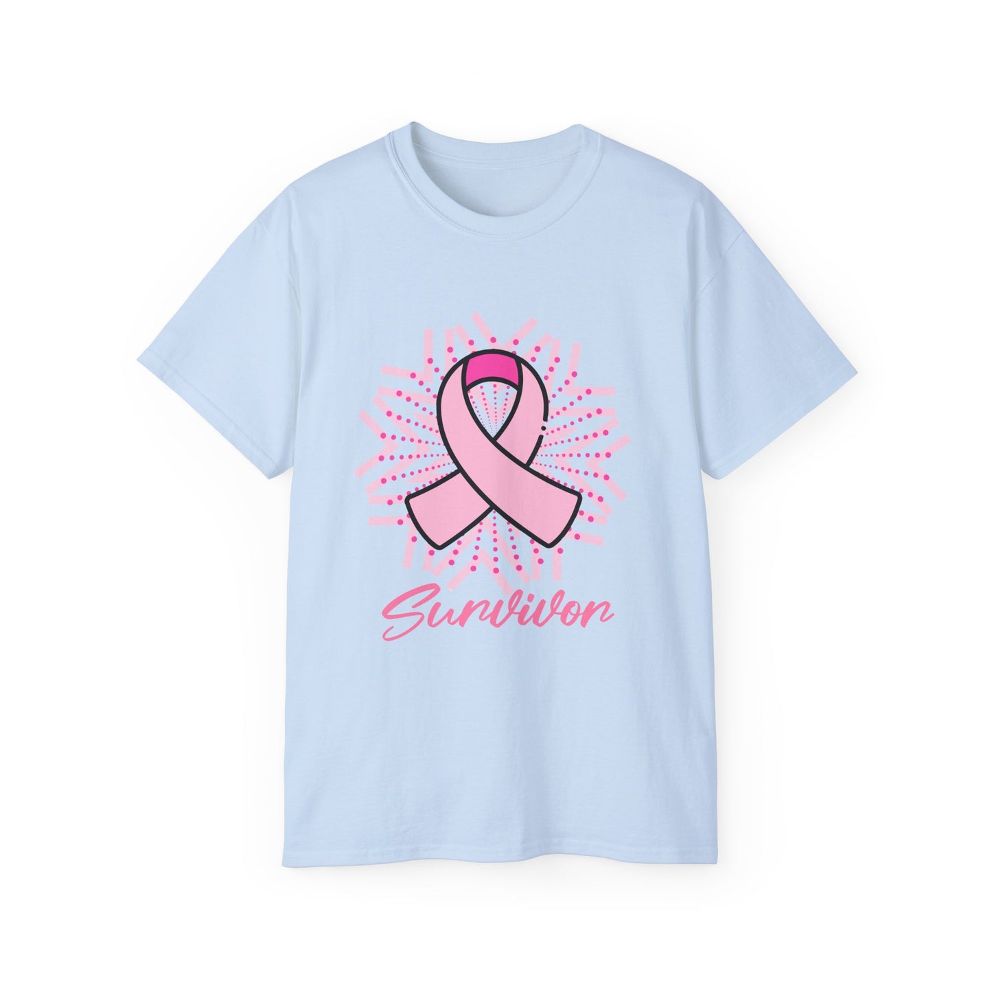 Breast Cancer Survivor Pink Ribbon Ultra Cotton T-Shirt