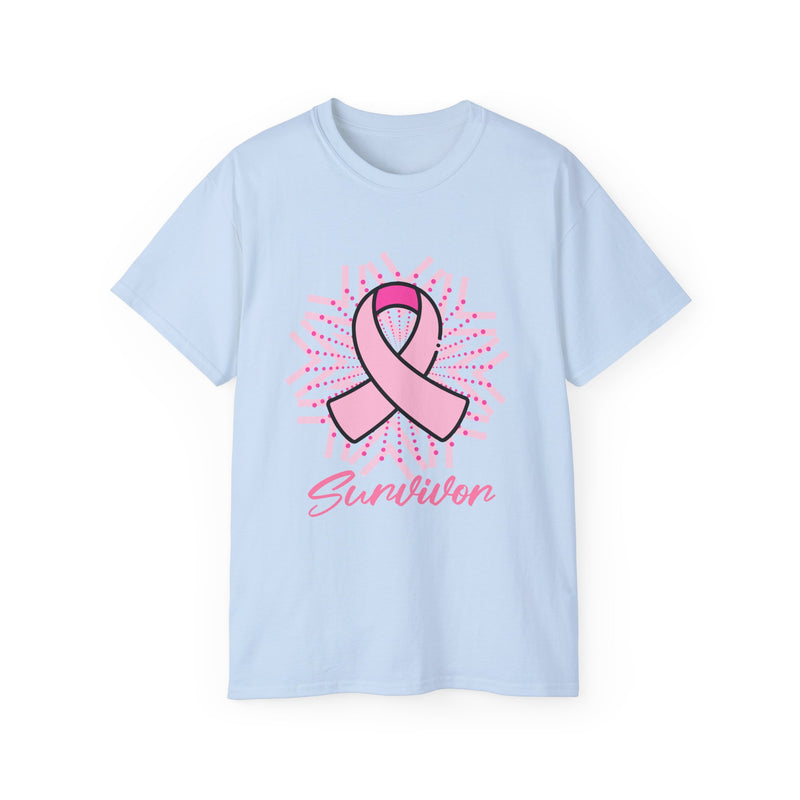 Breast Cancer Survivor Pink Ribbon Ultra Cotton T-Shirt
