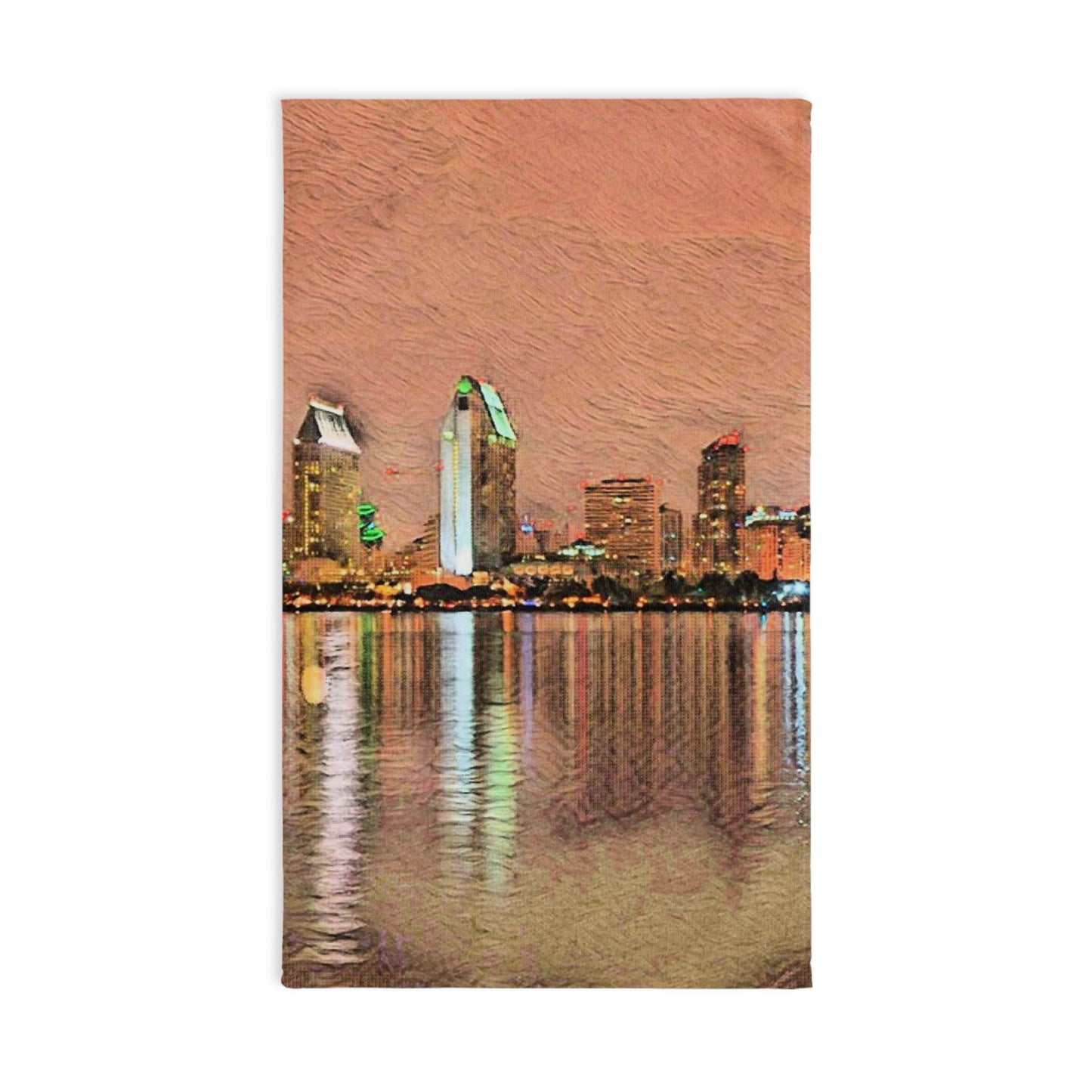 San Diego Skyline Hand Towel