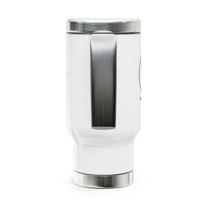 Explorer Extraordinaire Stainless Steel Travel Mug with Handle, 14oz