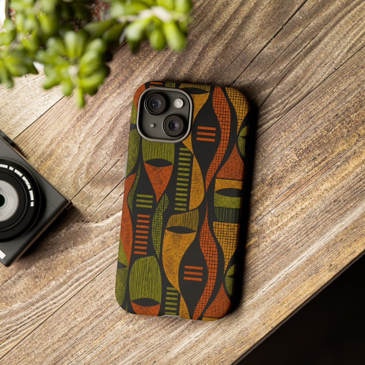 Geometric African-Inspired Tough Phone Case