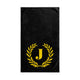 Elegant letter "J" Gold Laurel Monogram Hand Towel