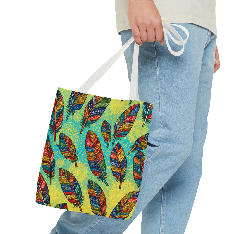 Boho Feathers Tote Bag (AOP)