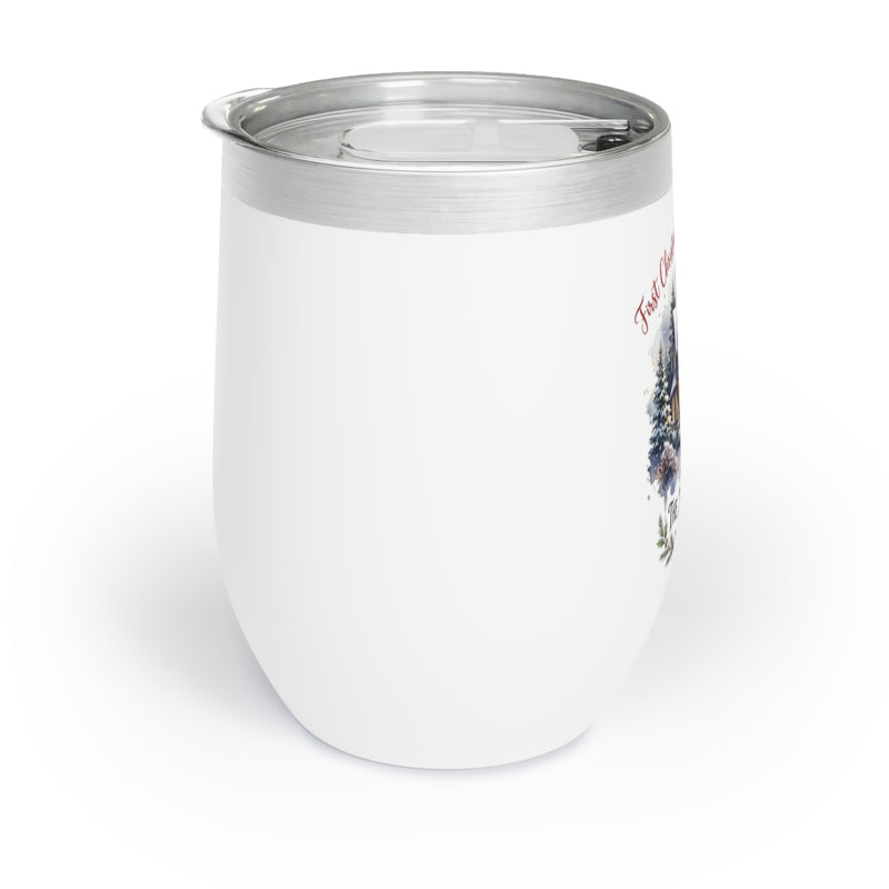 Personalized First Christmas in Our New Home Wine Tumbler