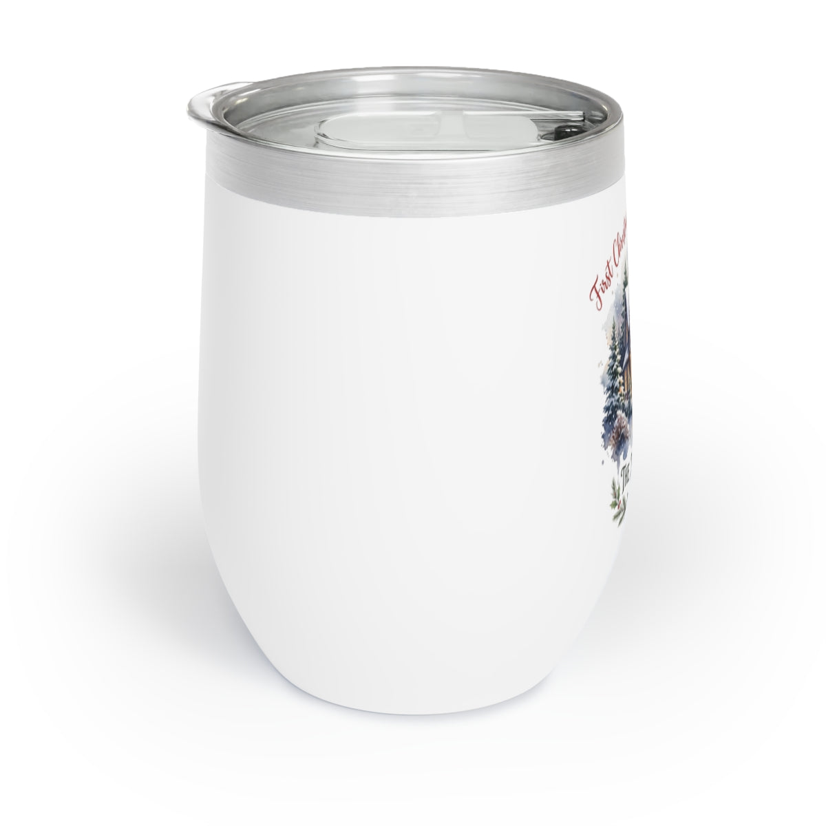 Personalized First Christmas in Our New Home Wine Tumbler