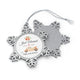 Wifey Personalized Newlywed Pewter Snowflake Ornament